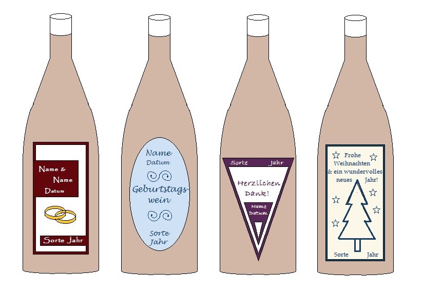 Weinflaschen Etiketten Zum Ausdrucken Kostenlos